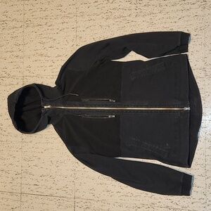 Lululemon Athletica Black Zipper Pocket Full Zip Hoodie Sweater